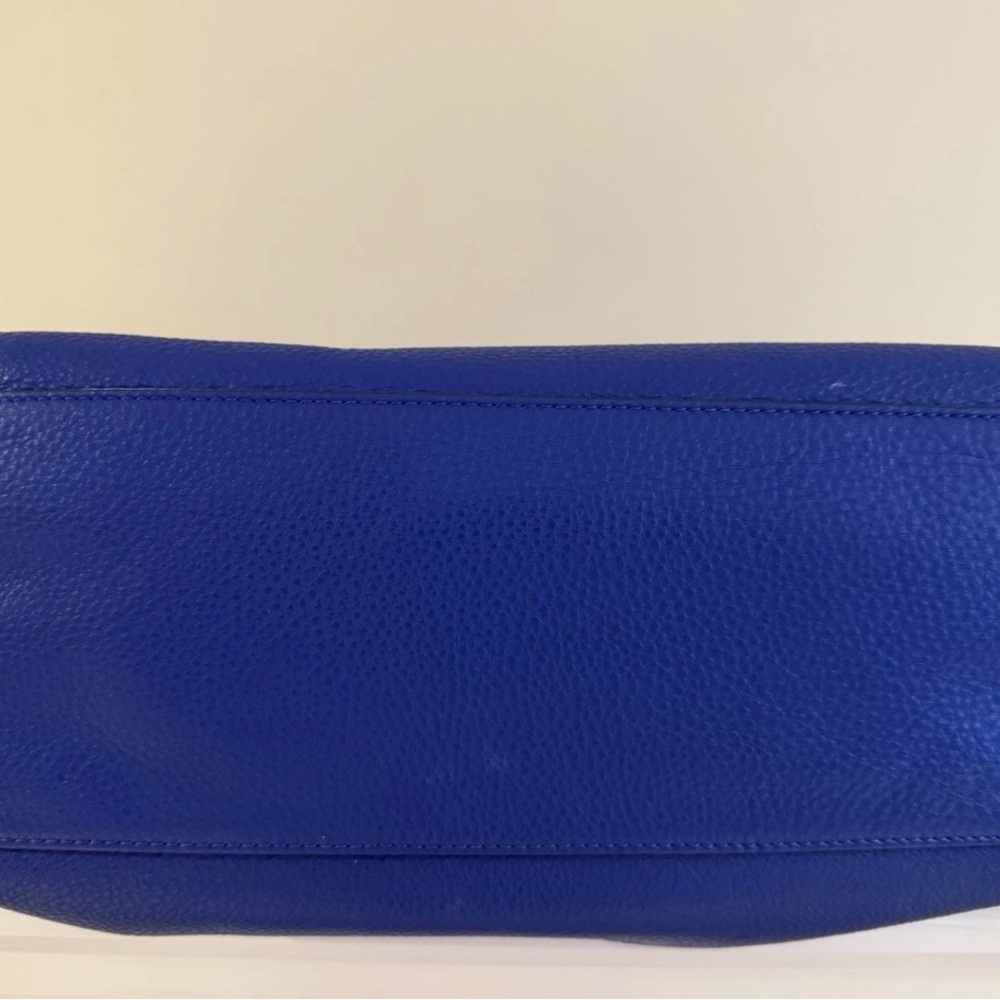 Tory Burch Cobalt Blue Leather Shoulder Bag - Picture 10 of 12